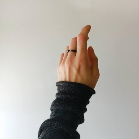 Каблучка з натурального Авантюрину(синій)+намистина кольору золото гіпоалерген.сплав d-3мм 15-18р-р на резинці