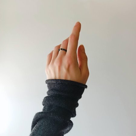 Каблучка з натурального Авантюрину(зелений)+намистина кольору золото гіпоалерген.сплав d-3мм 15-18р-р на резинці